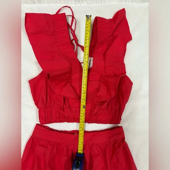 Japna Red A-Line Skirt - Picture 8 of 14